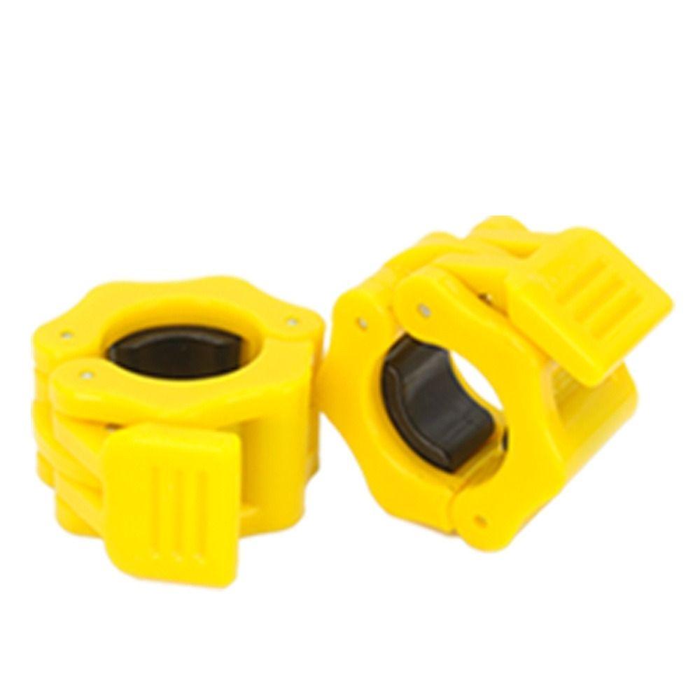 1 Pair 25/30mm Fitness Barbell Clamps Hexagon Barbell Collars Colorful Dumbbell Spin Lock  Barbell