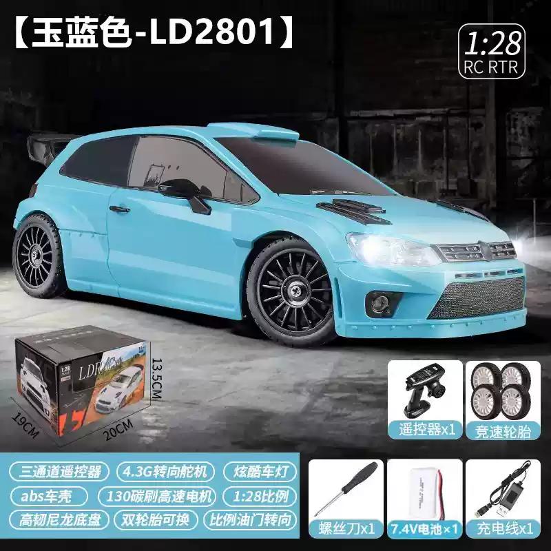 New Ld2802 Ld2803 Ld2804 Ld2801 1/28 4Wd Rc Drift Car Proportional Steering Led Headlights 2.4G Toys For Kids