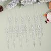 Crystal Clear Christmas Tree Ornaments Icicle Decorations For Holiday & Winter Party Decor Holiday Decorations