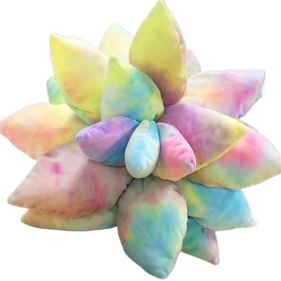 25cm Lifelike Succulent Plants Plush Stuffed Toys Soft Doll Creative Potted Flowers Pillow Chair Cushion for Girls Kids Gift