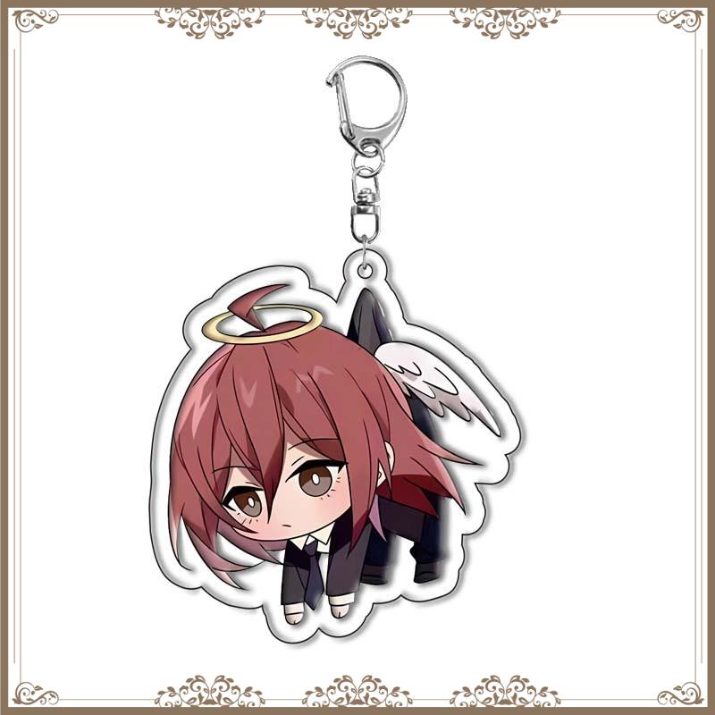 

Pochita Makima Chainsaw Man Anime Keychain Cute Cartoon Manga Acrylic Bag Keyrings Baji Fans Trendy Collections