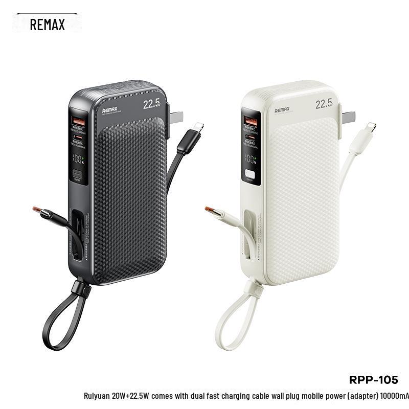 Remax Ruiyuan 10000mAh Dual-Line Fast Charging Portable Power Bank