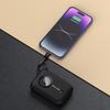 Powerbank 10000mAh con cavi USBC Lightning nero