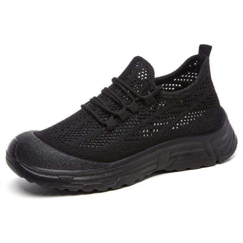 Shoes Women's Summer New Breathable Casual Dad Shoes Mesh Shoes Soft Soles Not Tired Feet Thick Soles Bag Head Shoes Mother Shoes