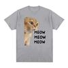 2026 Camiseta Con Meme Bonito De Gato Parlante Para Hombres Y Mujeres Camisetas Divertidas De Unisexga Corta A La Moda Camisetas