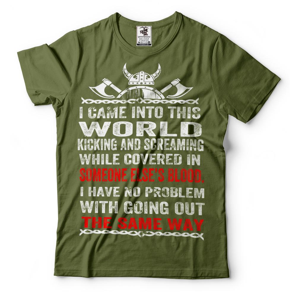 Viking T-shirt The Vikings Tee shirt Ragnar Lothbrok Norseman Vikings Tee shirt 2XL