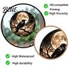 Decorative Window Privacy Film Halloween Raven Moon Static Glass Sticker Removable Decals Vintage Outdoor Stickers Crow PVC Waterproof Cling