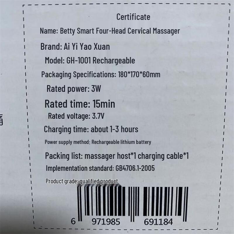 Smart Four-Head Cervical Massager