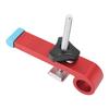 T Track Hold Down Clamps Kit Aluminum Alloy Woodworking T Track Clamp Tool Easy To Install Red