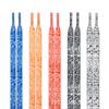 Gradient Colorful Shoe Laces Cashew Flower Pattern Flat Shoelaces  For Sneakers Canvas Shoes Young Men And Women Shoelace