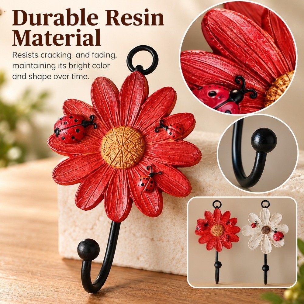 Resin Wall Hooks Wall Mounted Key Hooks Durable Storage Hooks Home