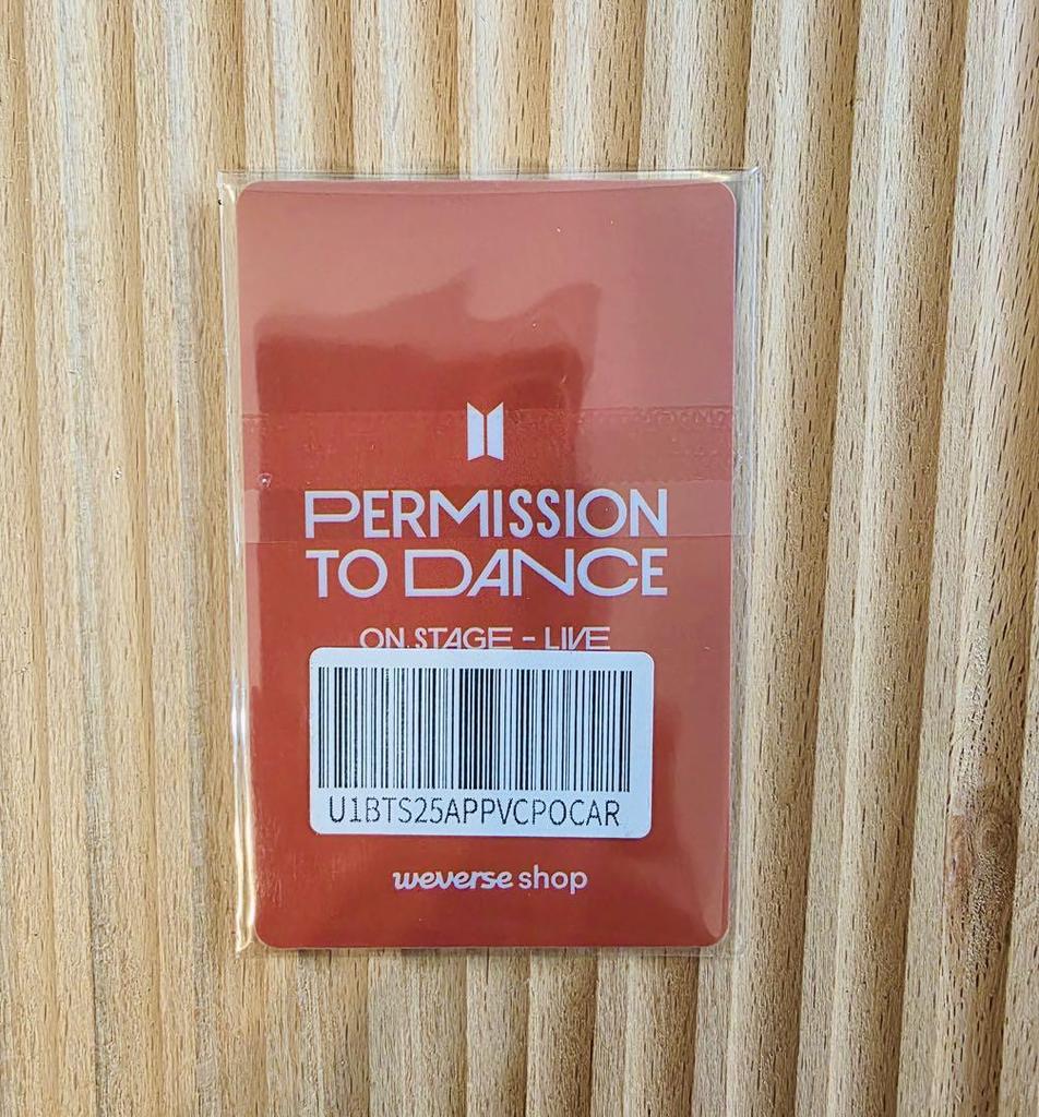 [USED] BTS PTD Weverse Global PVC Bonus Trading Card Jungkook