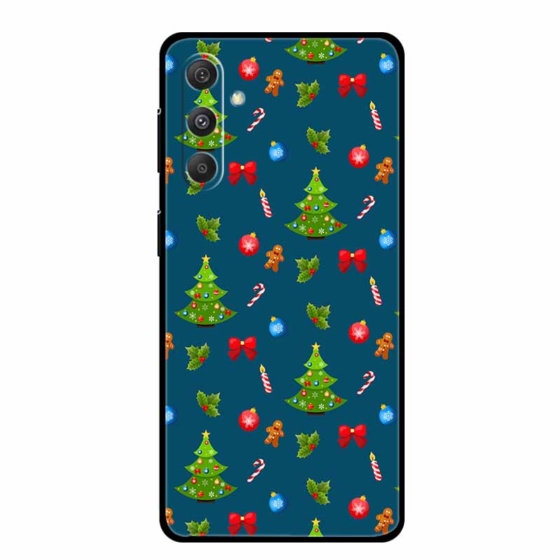 Christmas Case For Samsung Galaxy S24 S25 5G Cases Soft Silicone Bumper for S24 S25 Plus S23 FE S24 FE S25 FE 5G Protector Shell