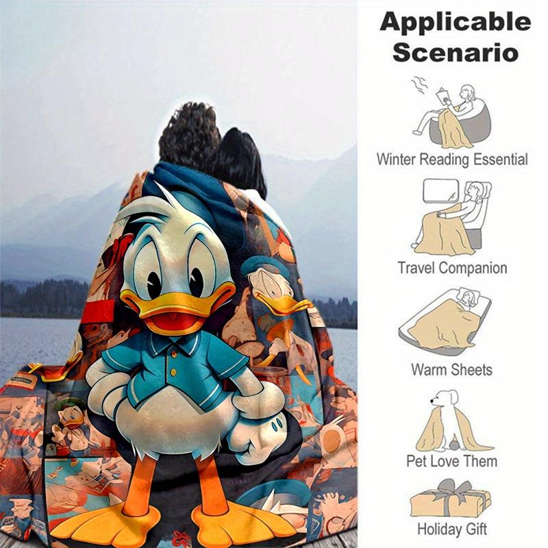 1pc, Donald Duck Throw Blanket Cozy & Soft Coverlet for Home Decor, Couch, Bed, Travel