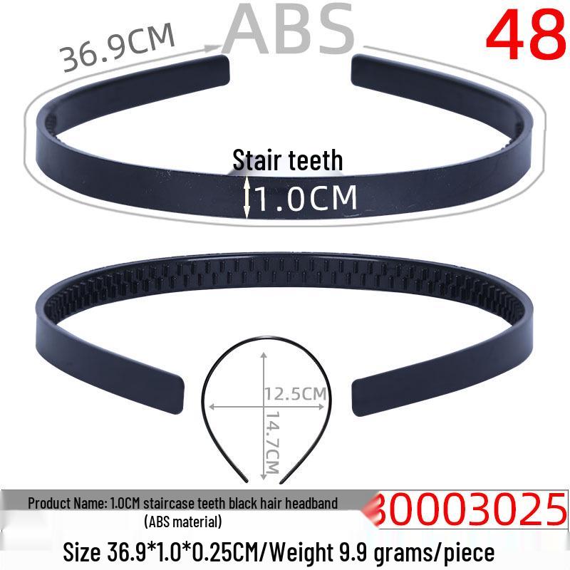 Unisex Invisible Sports Iron Headband - Korean Style Wave Hair Clip.