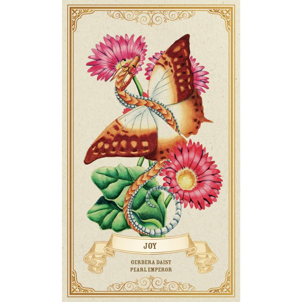 10.4*7.3cm Enchanted Blossoms Empowerment Oracle Cards 44 Pcs Cards