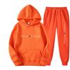 Men's Trendy Fleece Hoodie Set - Casual Autumn/Spring Sweatshirt with Print