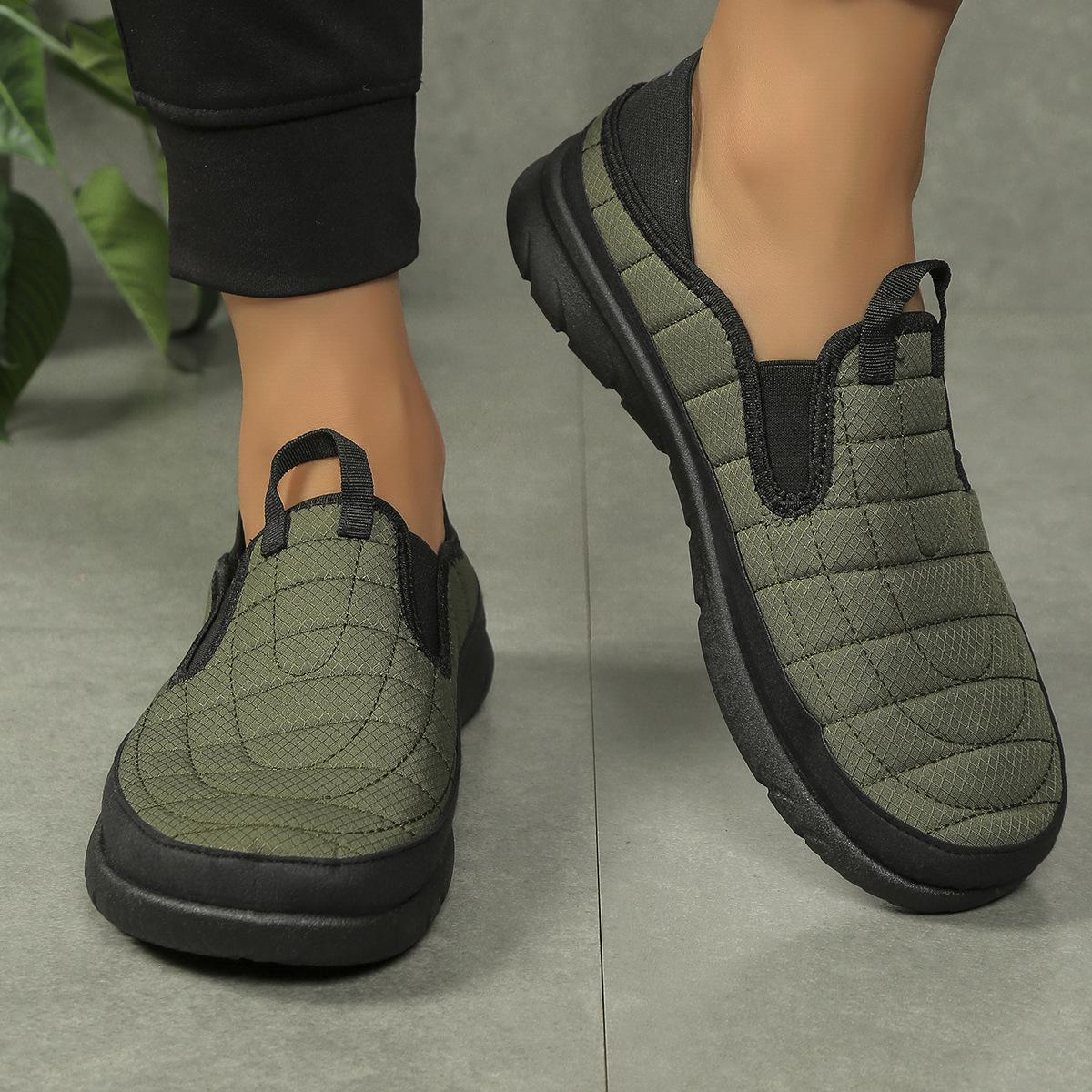 

Взрывная обувная колодка, один ботинок, два способа носки унисекс, одна педаль, нескользящая ленивая мужская обувь 46 армия зеленый