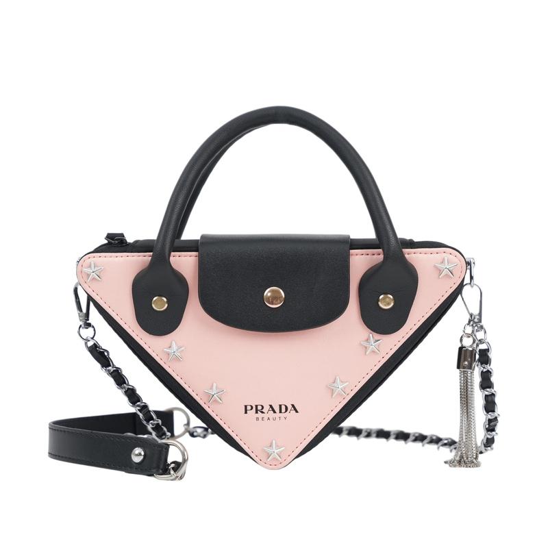 Косметичка/несессер Prada [Индивидуальная сумка] Звездная вспышка Простая Нишевая Высококлассная Модная Для поездок на работу Изысканная Модная Универсальная Классическая Звездная вспышка коричневый