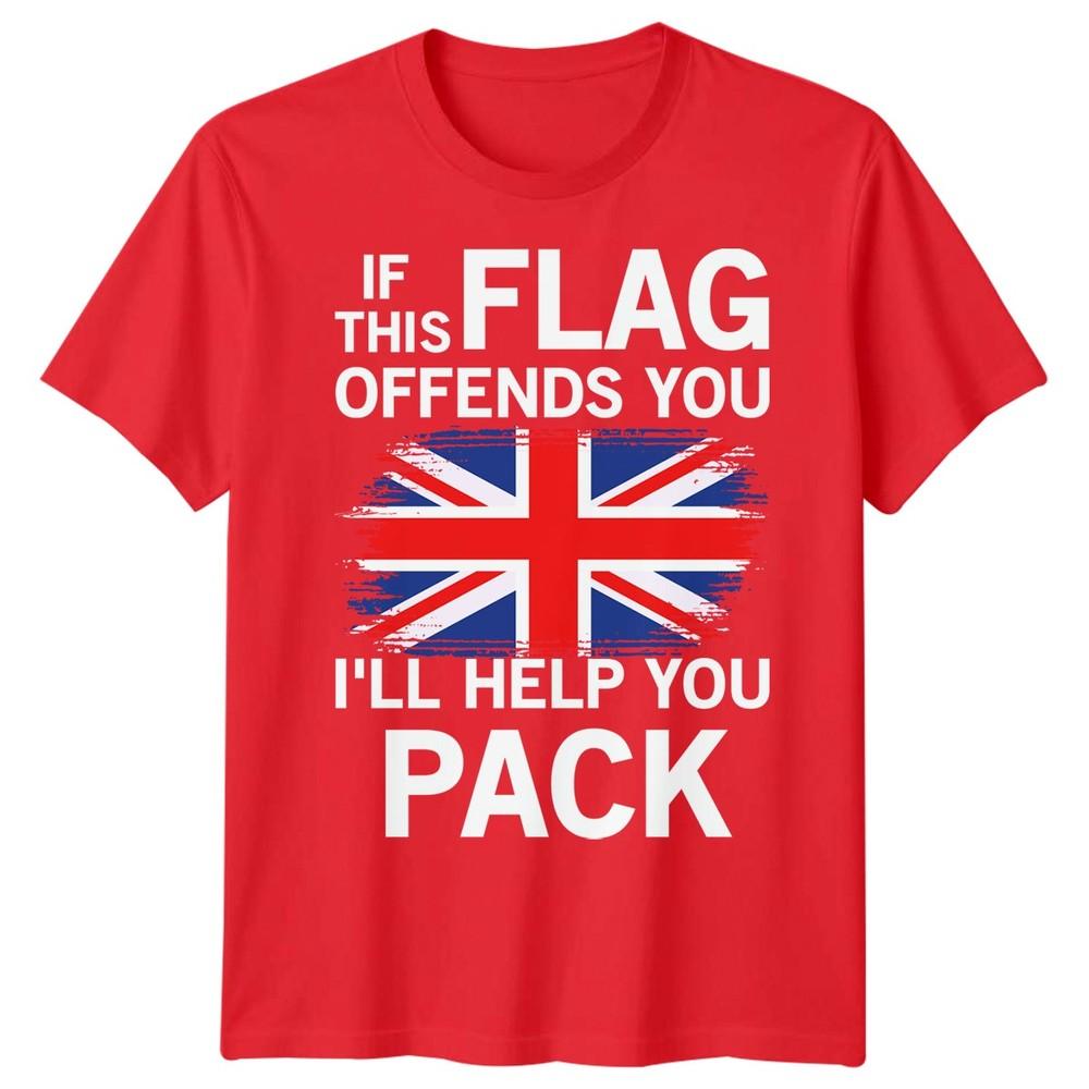 If This Flag Offends You Union Jack TShirt Patriotic Britain Tee Adults Kids S