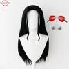 High Quality Nico Robin Cosplay Wig Miss Allsunday Wig Nico Wigs Long Black Heat Resistant Synthetic Hair Anime Role Play Wigs +