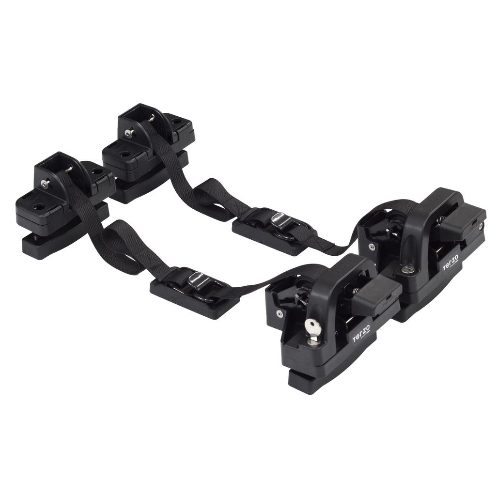 Terzo EZ LOCK Surfboard EM49 (by PIAA) Carrier, 3-Board Capacity, Black,