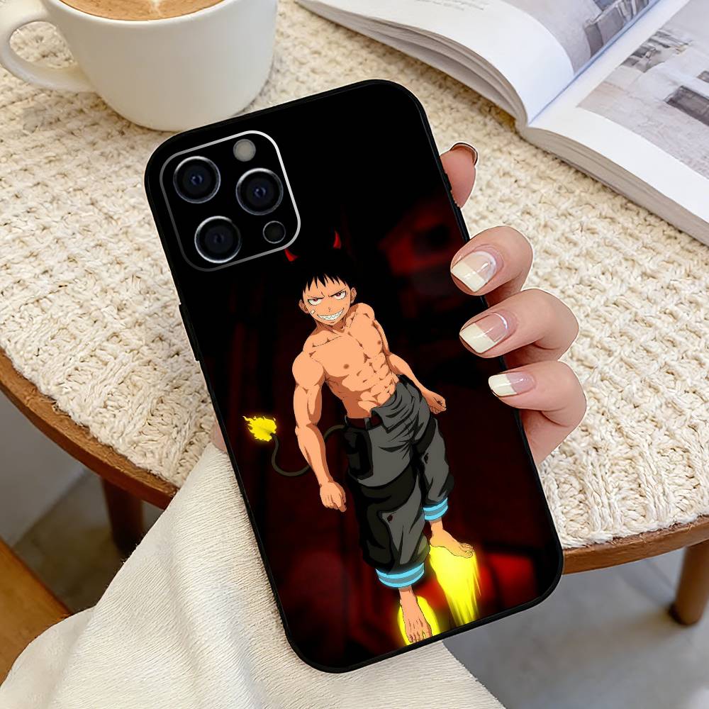 S-Shinra Kusakabe F-Fire F-Force Phone Case Silicone Soft For IPhone 17 16 15 14 13 12 11 X XR Plus Pro Max Plus iPhone15Plus