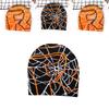Street Style Gothic Beanie Featuring Spider Web Pattern For Fall And Winter