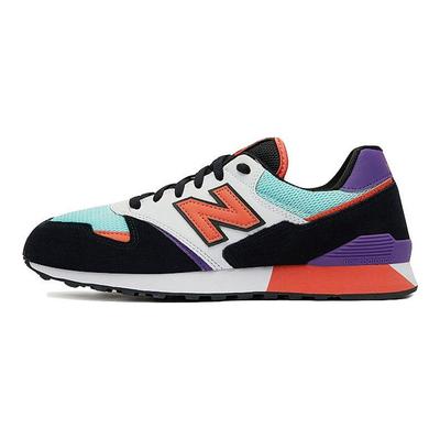 Nb 446 Zapatillas de Running Retro de Caña Baja Unisex Zapatilla Negro Rojo Morado U446GA1