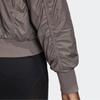 Adidas SMC Einfarbig Reißverschluss Sportjacke Damen Jacken Grau FK9679