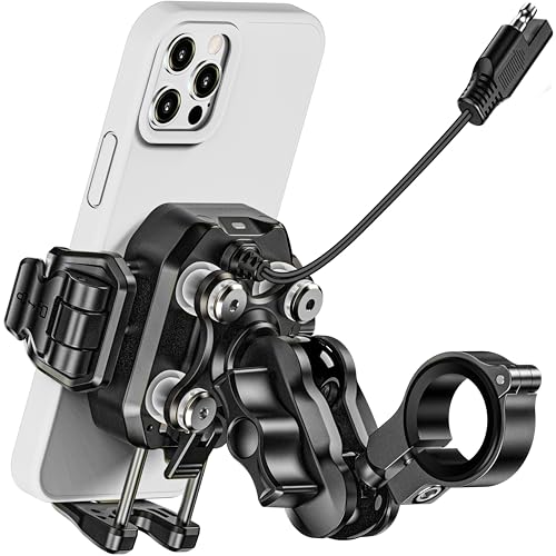 

Kaedear Держатель для смартфона для мотоцикла Беспроводная зарядка QI Питание USB Держатель для мобильного телефона Держатель для смартфона для мотоцикла Вибропоглощение Air Mou