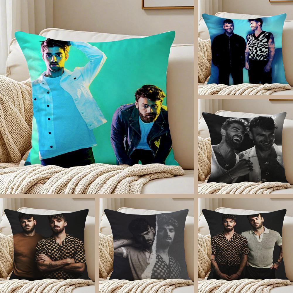 Music Band The CChainsmokers Cushion Cover Pillowcase Antidustmite living Room Sofa Decor Cushion Room