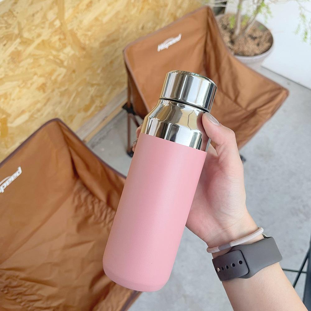 Compact Thermal Cup Exquisite Insulated Cup Mirror Cover Stainless Steel Cup Outdoor Sports