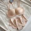 Light Kapok Small Breasts Gather Underwear Women's Flat Chest Not Empty Cup No Trace No Steel Ring Thin Front Buckle Beautiful Back Bra