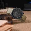 Nylon Watch Military Watch Replacement Fabric Double Strap Nylon Quick Buckle [ANNEFIT] Band, Band, 22mm, Belt, Release, Khaki/Black