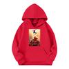 Kids Long Sleeve Pullover Hoodie with Loose Fit Letter Print and Pockets