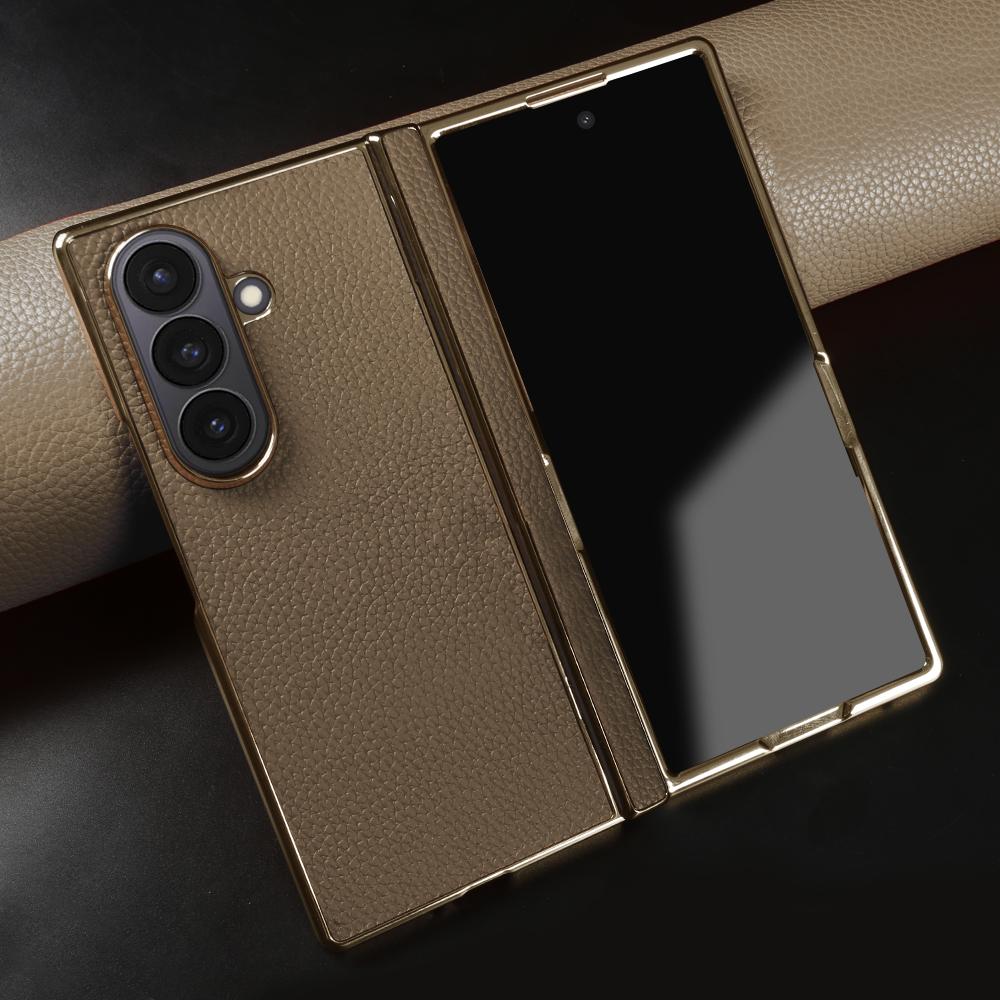 Līču īstas ādas maciņš priekš Samsung