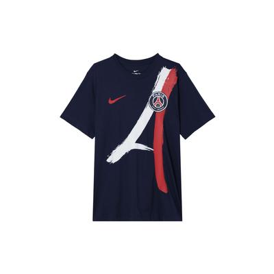 Paris Saint-Germain Comfortable Casual Retro Football Short Sleeve T-Shirt Men Tops Deep-Navy HF0848-410
