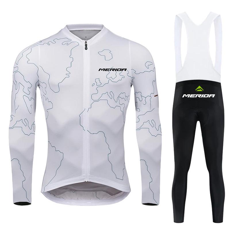 

Нові осінні велоджерсі Merida для чоловіків, дихаючі, з довгим рукавом, уніформа, швидкосохнуча сорочка для шосейного велосипеда, весняний велосипедний одяг XL
