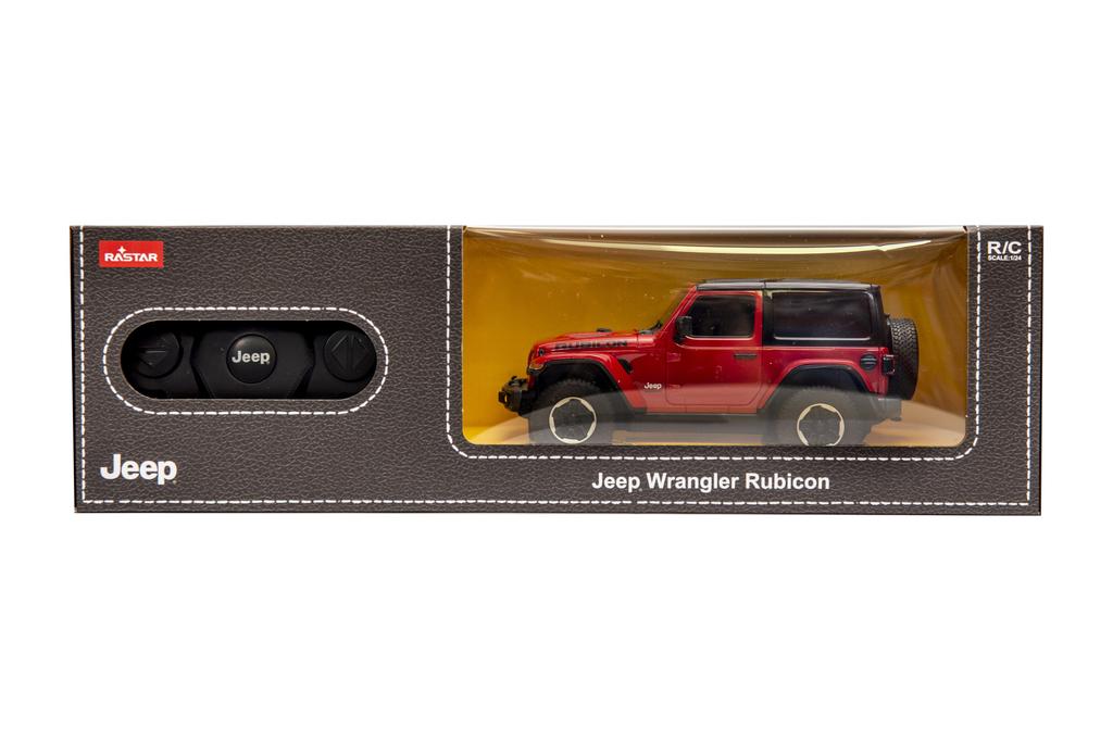 Auto Terenowe Zdalnie Sterowane Jeep Wrangler Jl Czerwony Na Pilota 1:24
