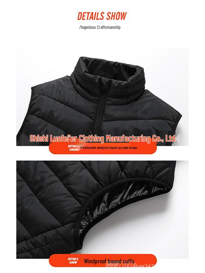 Men's USB Electric Heated Vest for Autumn and Winter