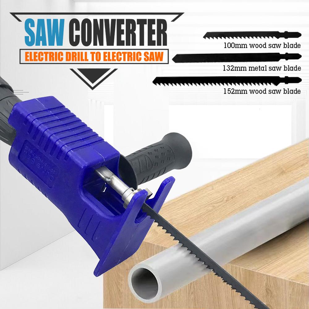 Trapano elettrico modificato per seghe elettriche Adattatore per seghetto alternativo Accessorio per seghe elettriche Trapano per seghetti alternativi Utensili per il taglio del legno
