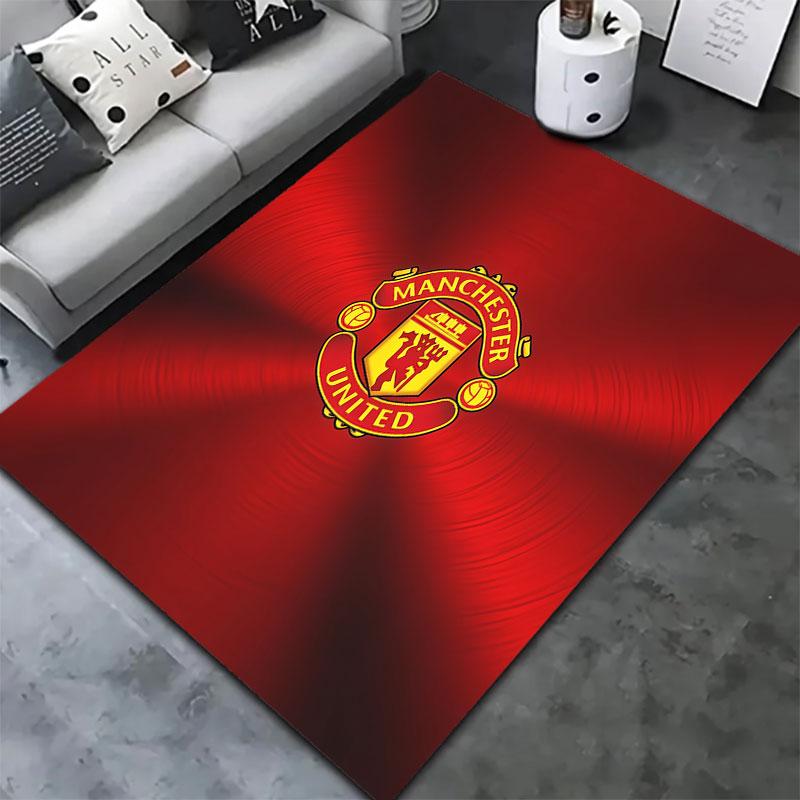 Manchester United F Carpet Rug for Living Room Bedroom Home Sofa Decoration,Kids play Non-slip Floor Mat