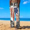 Men Black Base Rainbow Gradient Leopard Print Drawstring Straight Trousers With Side Pockets Eye Catching Bottoms