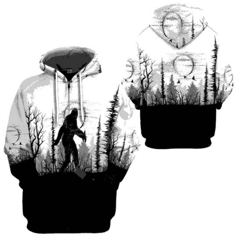 Spring and Autumn Men's Long Sleeve Hoodie Creative 3D Digital Print Zipper Cardigan Top Sweater