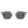  Ins Popular Fashion Small Round Men Punk Sunglasses Retro Women Trending Black Sun Glasses Gradient Shades