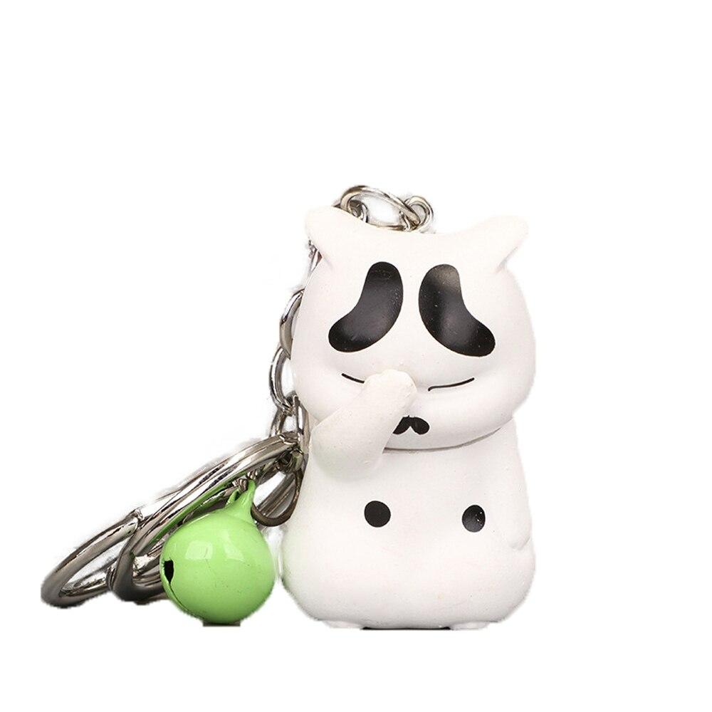 Cute Cat Chubby Keyring Bag Ornament Cartoon Car Bag Pendant Keychain Women Jewelry Accessories