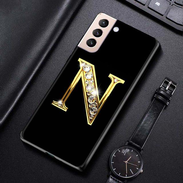 

Чохол для телефону Samsung S21 S20 Ultra S10 Plus Lite S21 S20 Fe 5g Galaxy S10e S9 S8 S7 Edge Silicone Shell Letter Alphabet For Samsung S7
