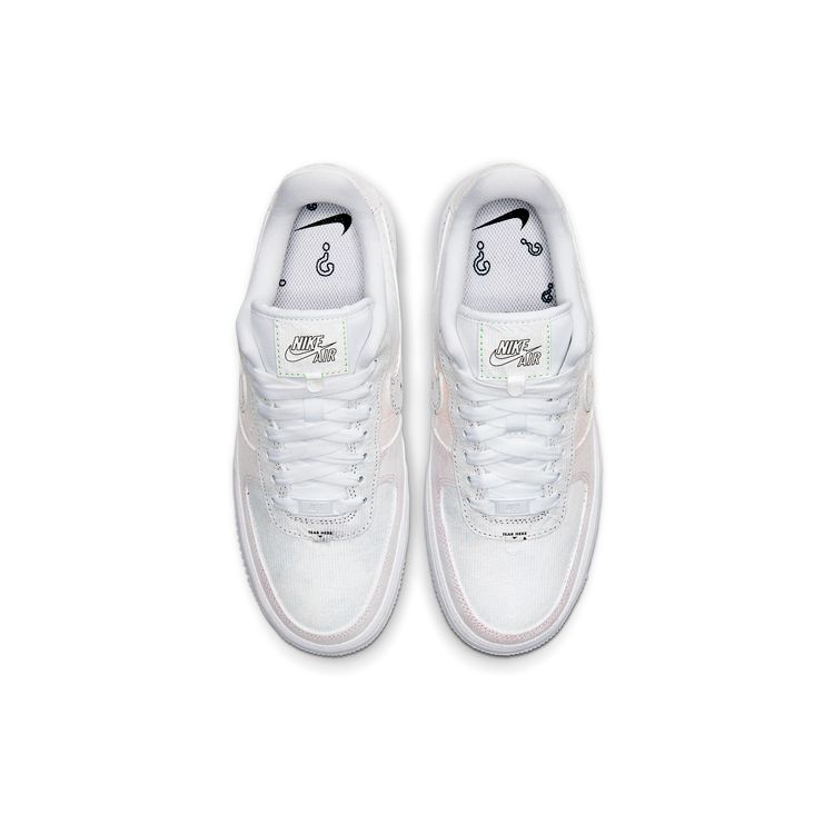 Nike Tênis Feminino Air Force 1 Low LX Reveal Branco Multicolorido CJ1650-100