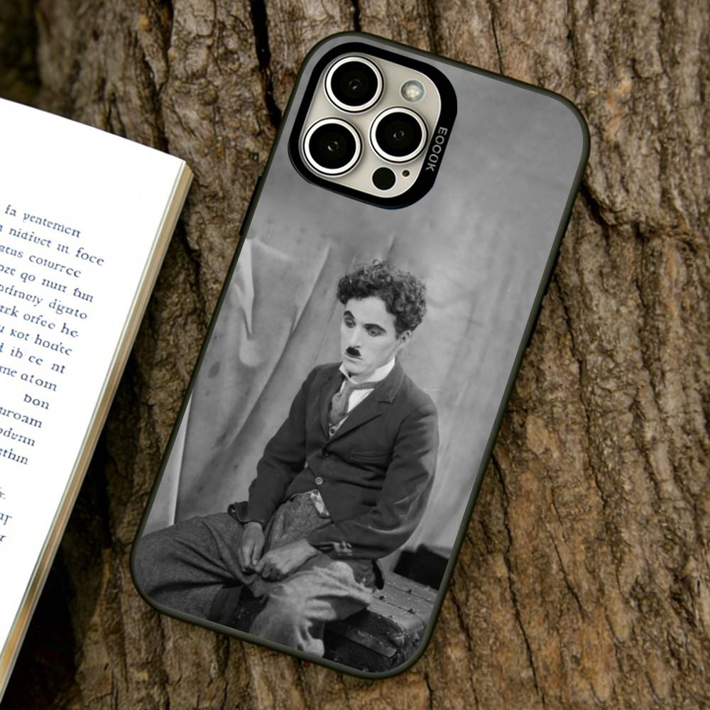 Charlie Chaplin Phone Case For iPhone 17,16,15,14,13,12,11 Plus,Pro Max,XS,Colorful Silver Phone case Funda Cover